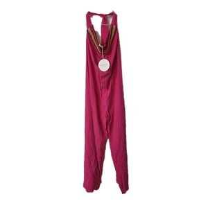 Rustty Dustty Pink Halter Romper, Large